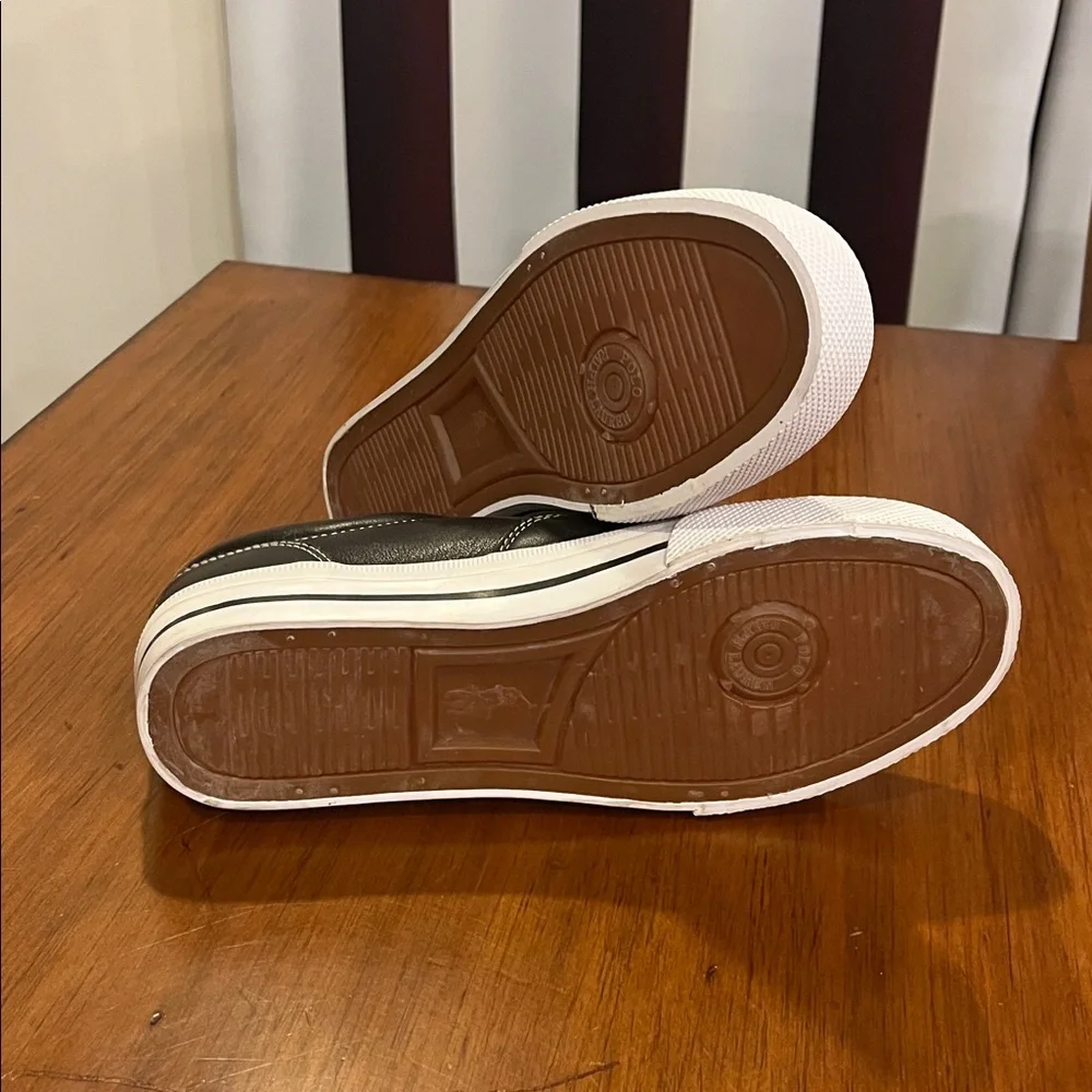 Polo Ralph Lauren Vaughn Soft Leather Boat Shoes Sneakers new tan Men’s Size 8